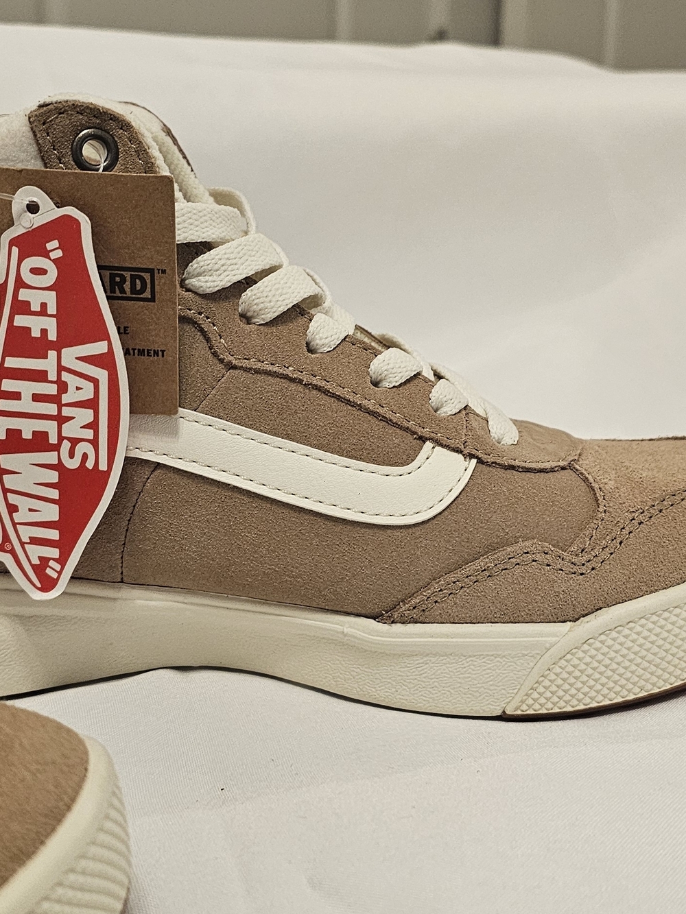 Vans Men's Suede Mid-Top Sneakers in Light Brown - Picture 3 of 8